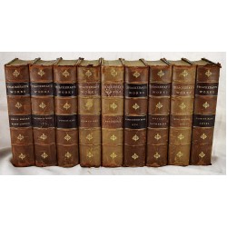 The Works of William M. Thackeray (9 finely bound volumes)